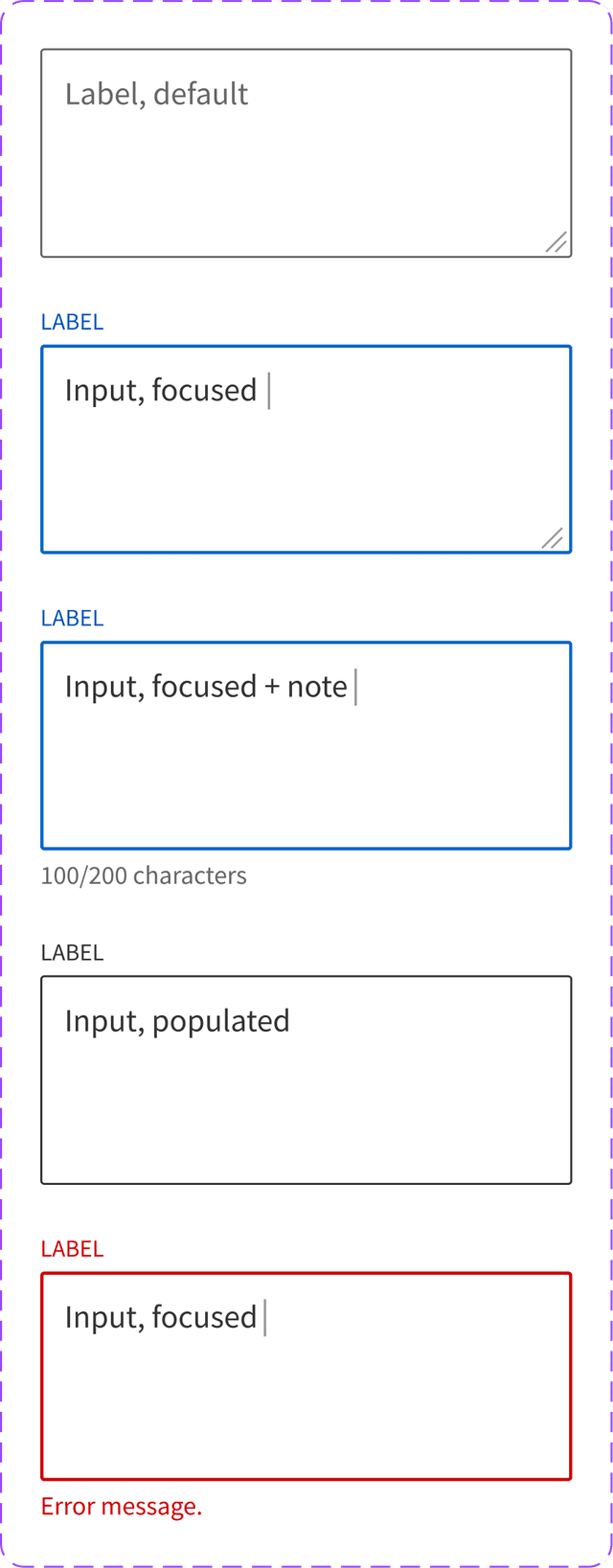 text fields