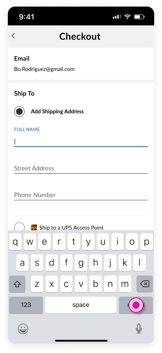 guest flow: empty form