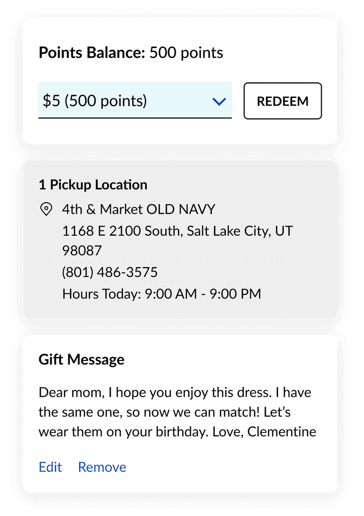 secondary personalizations